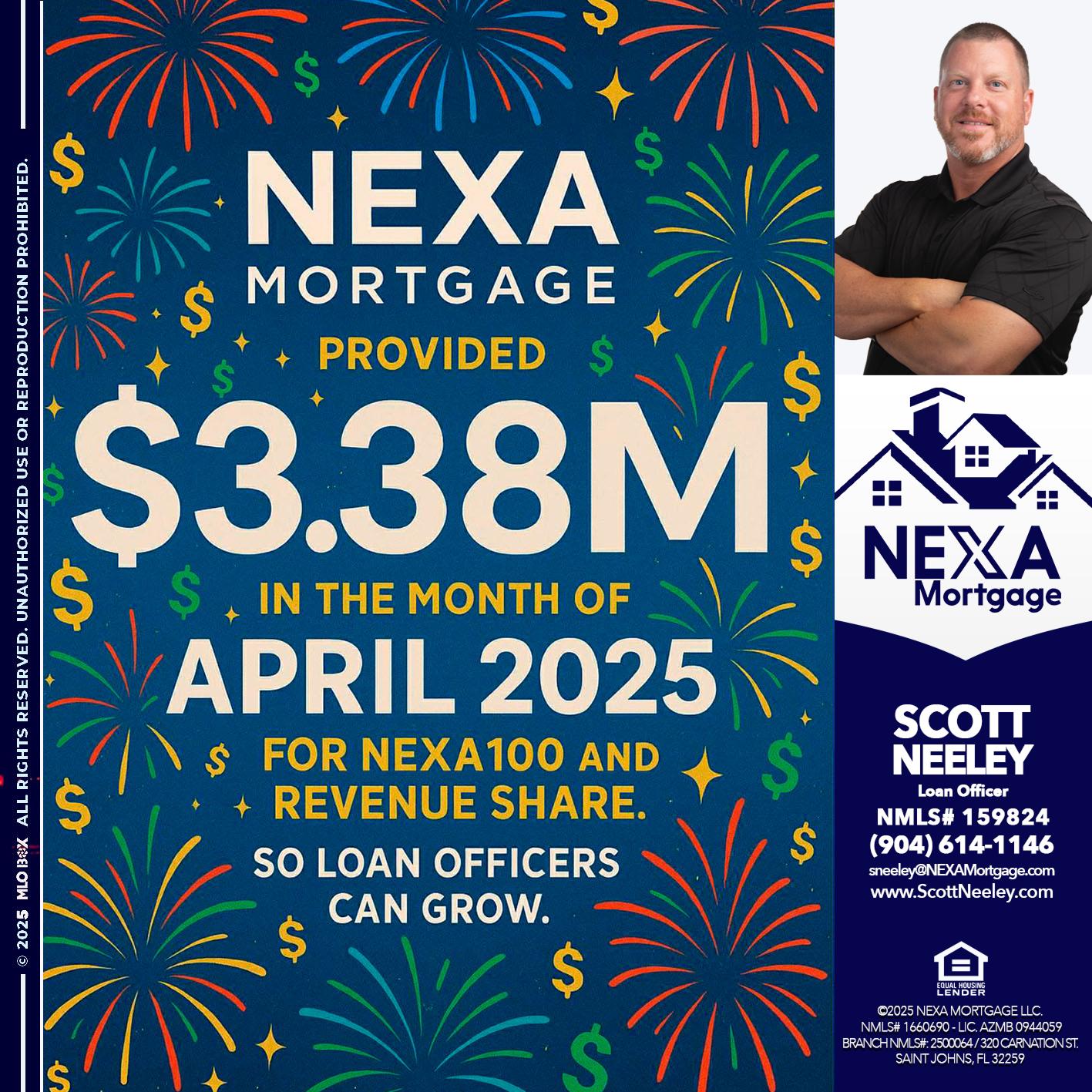 $3.38M - Scott Neeley -Loan Officer
