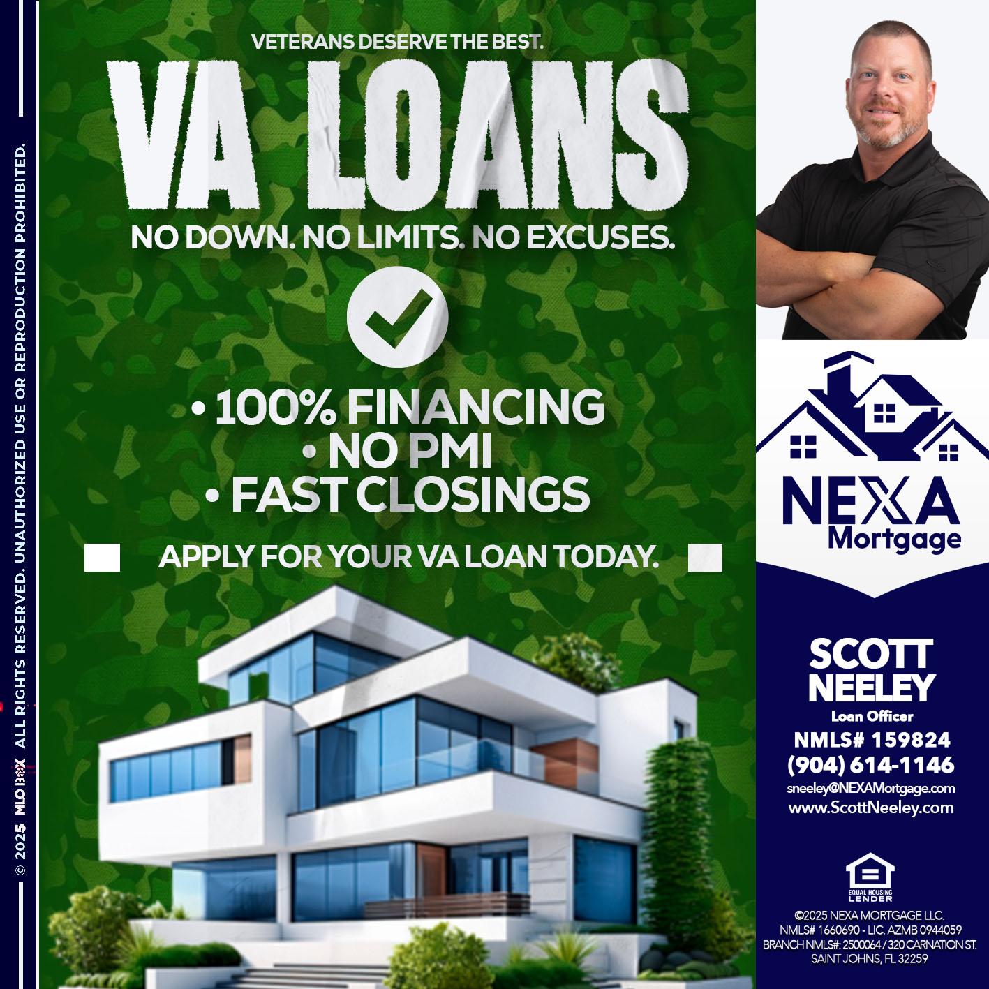 VA LOANS - Scott Neeley -Loan Officer