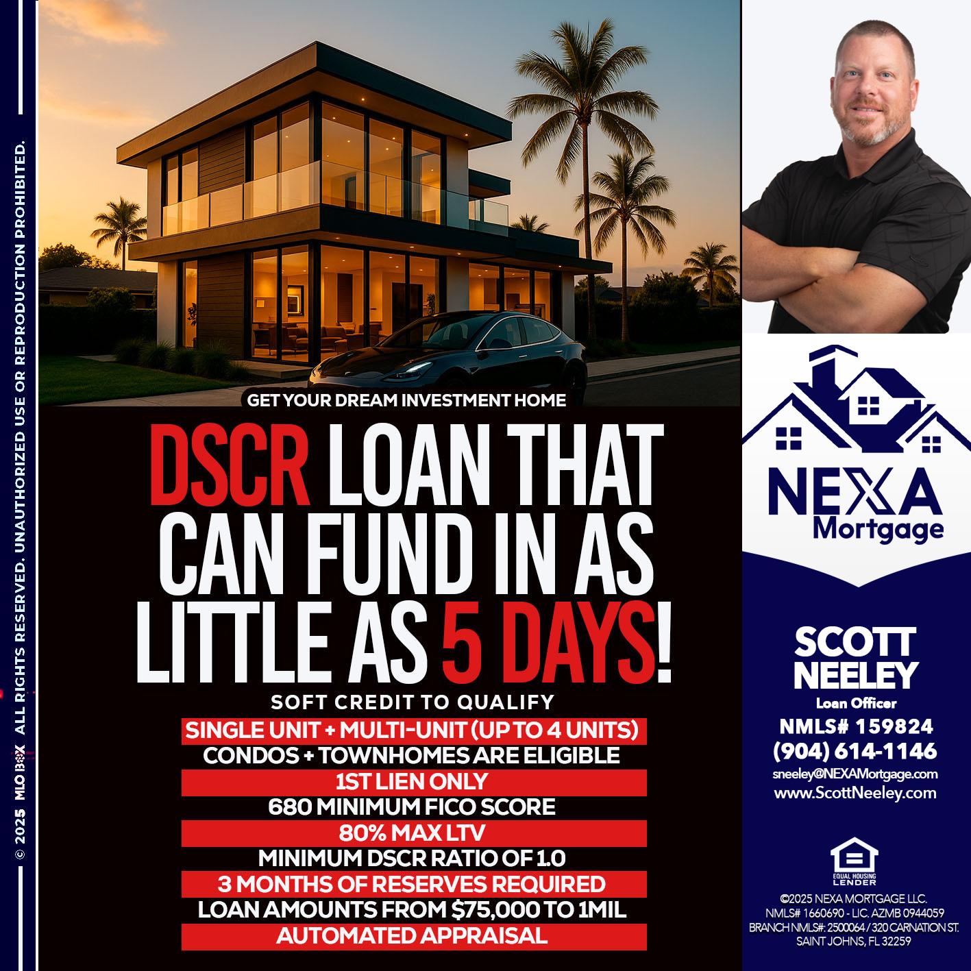 DSCR LOAN - Scott Neeley -Loan Officer