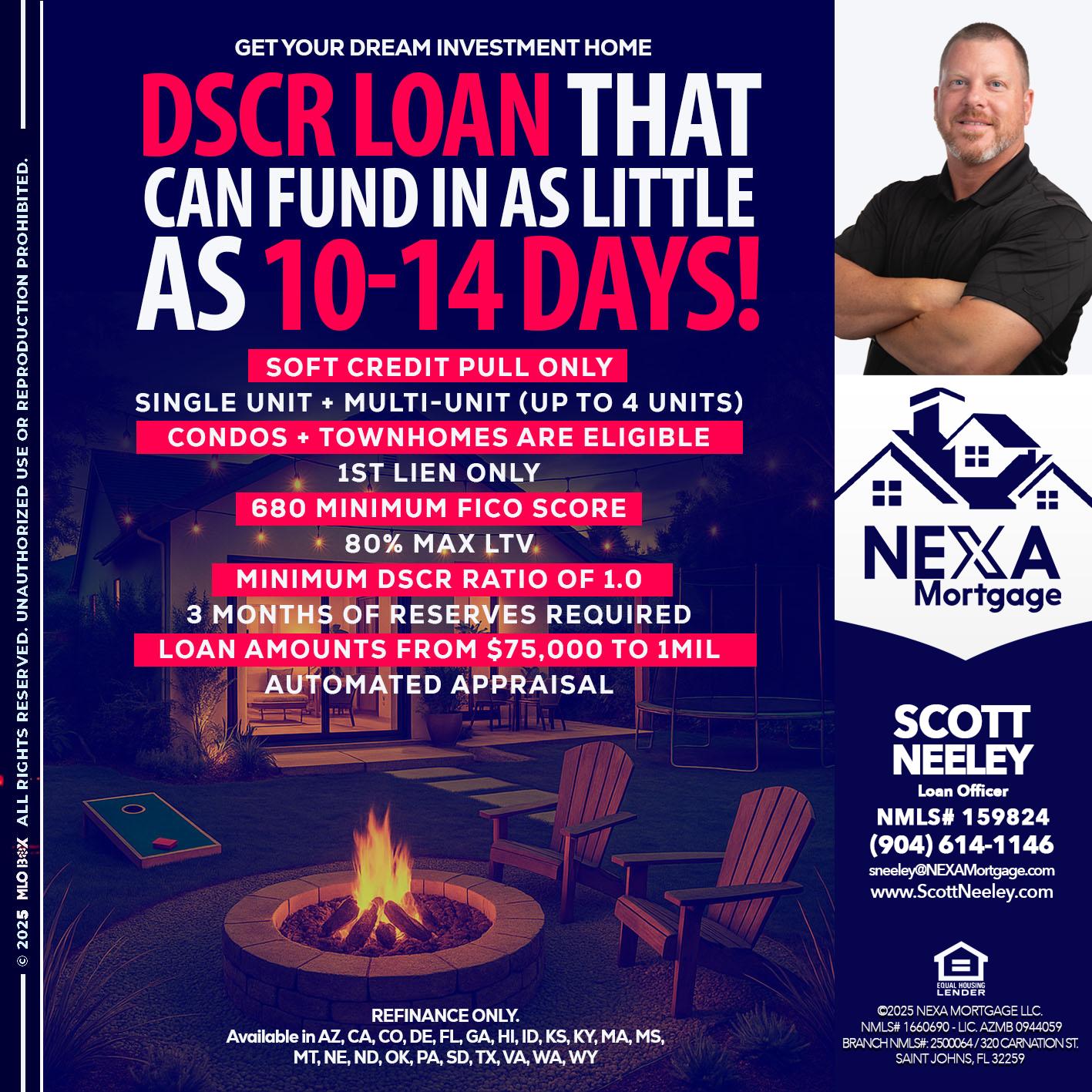DSCR LOAN - Scott Neeley -Loan Officer