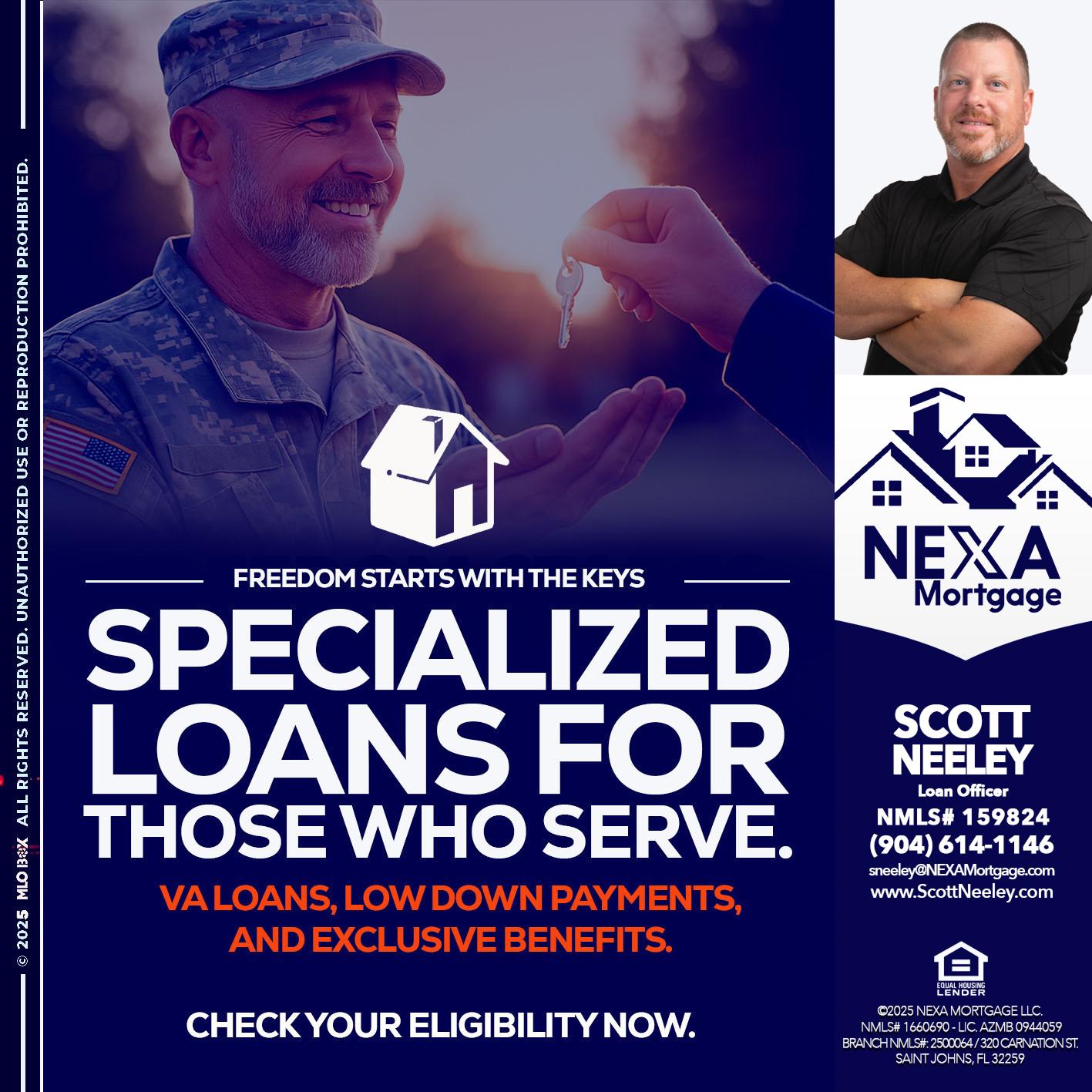 SPECIALIZED LOANS - Scott Neeley -Loan Officer