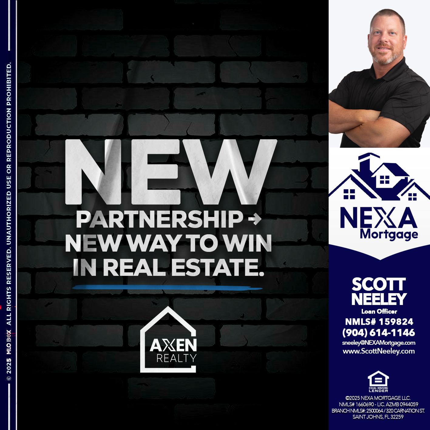 new partnership - Scott Neeley -Loan Officer