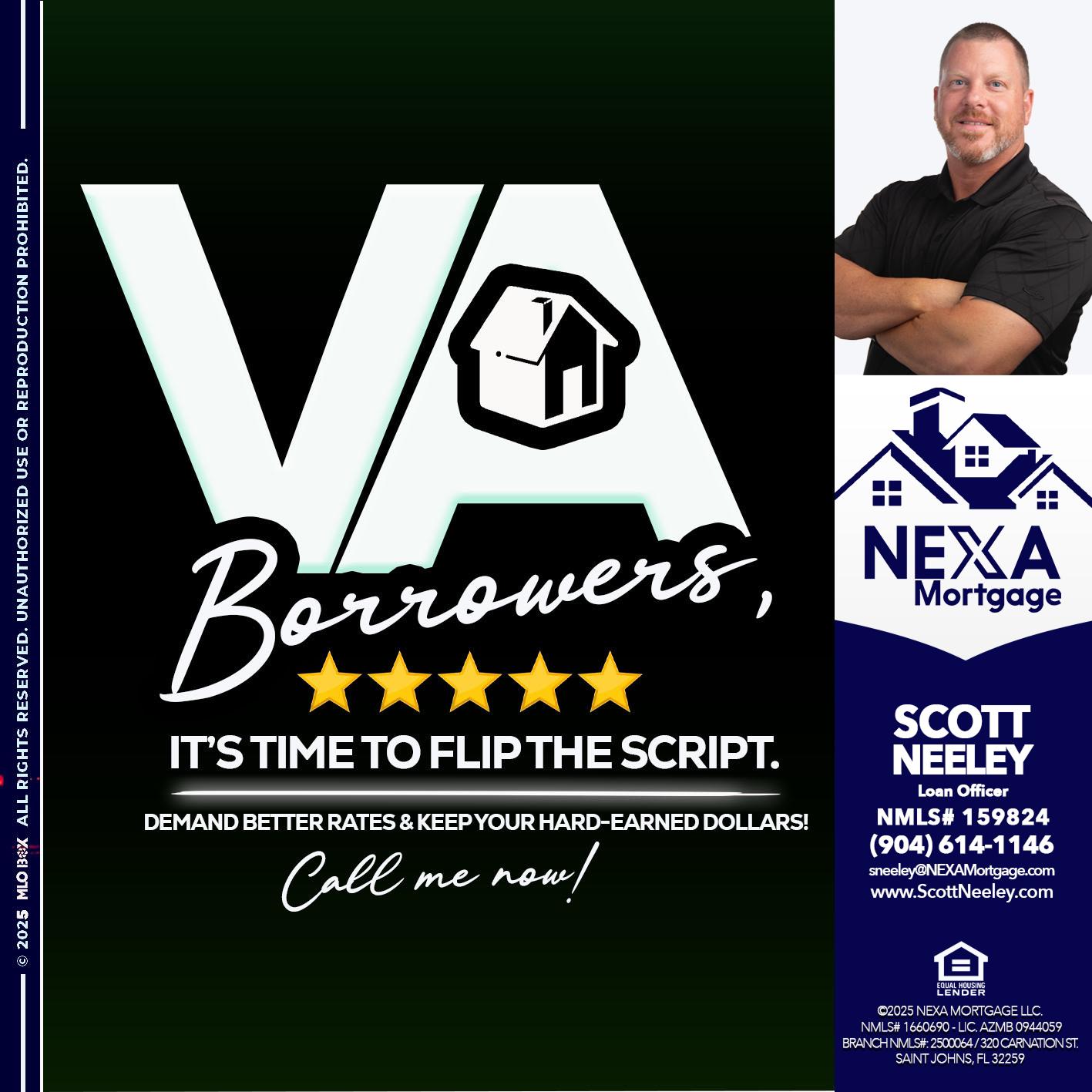 VA BORROWERS - Scott Neeley -Loan Officer