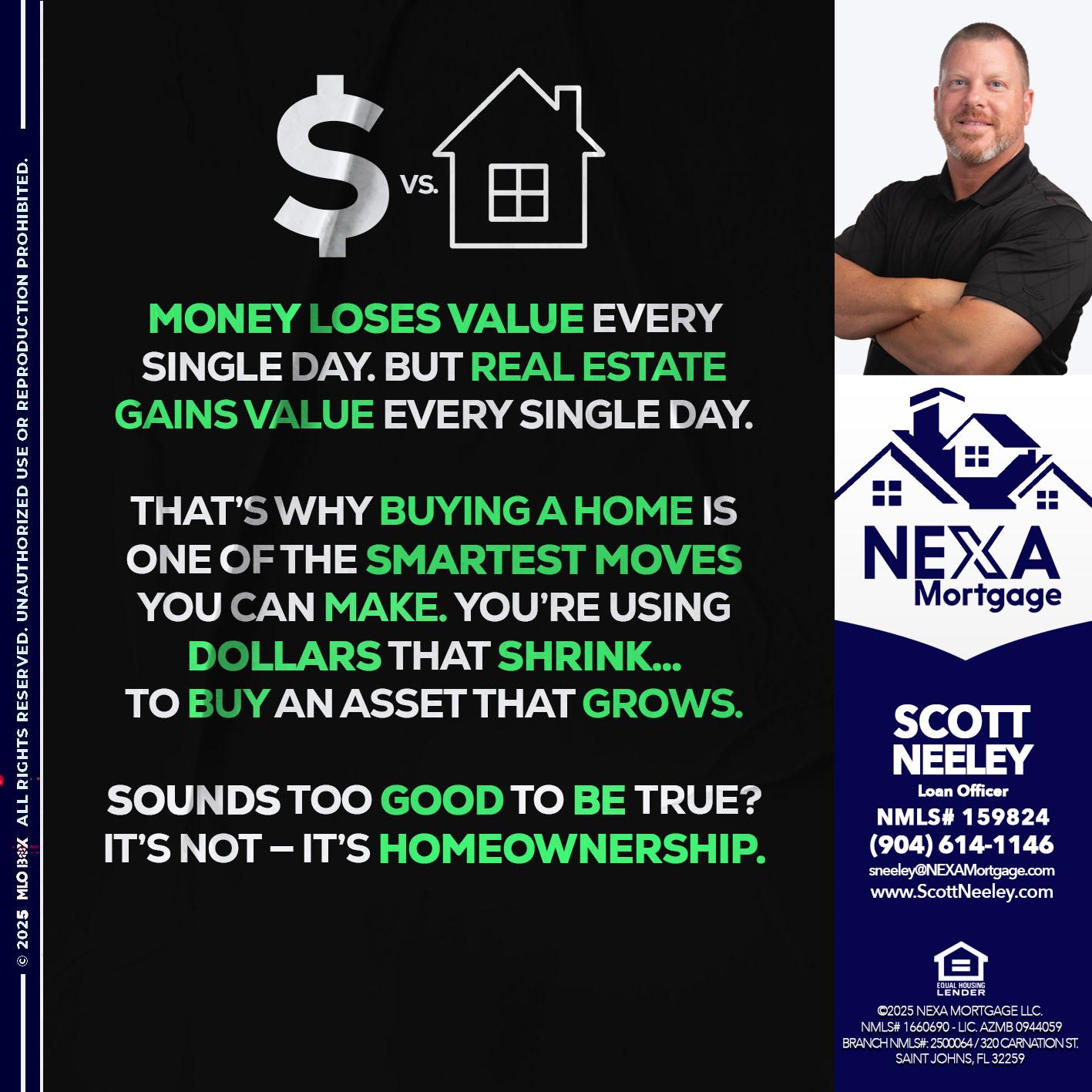 MONEY LOSES VALUE - Scott Neeley -Loan Officer