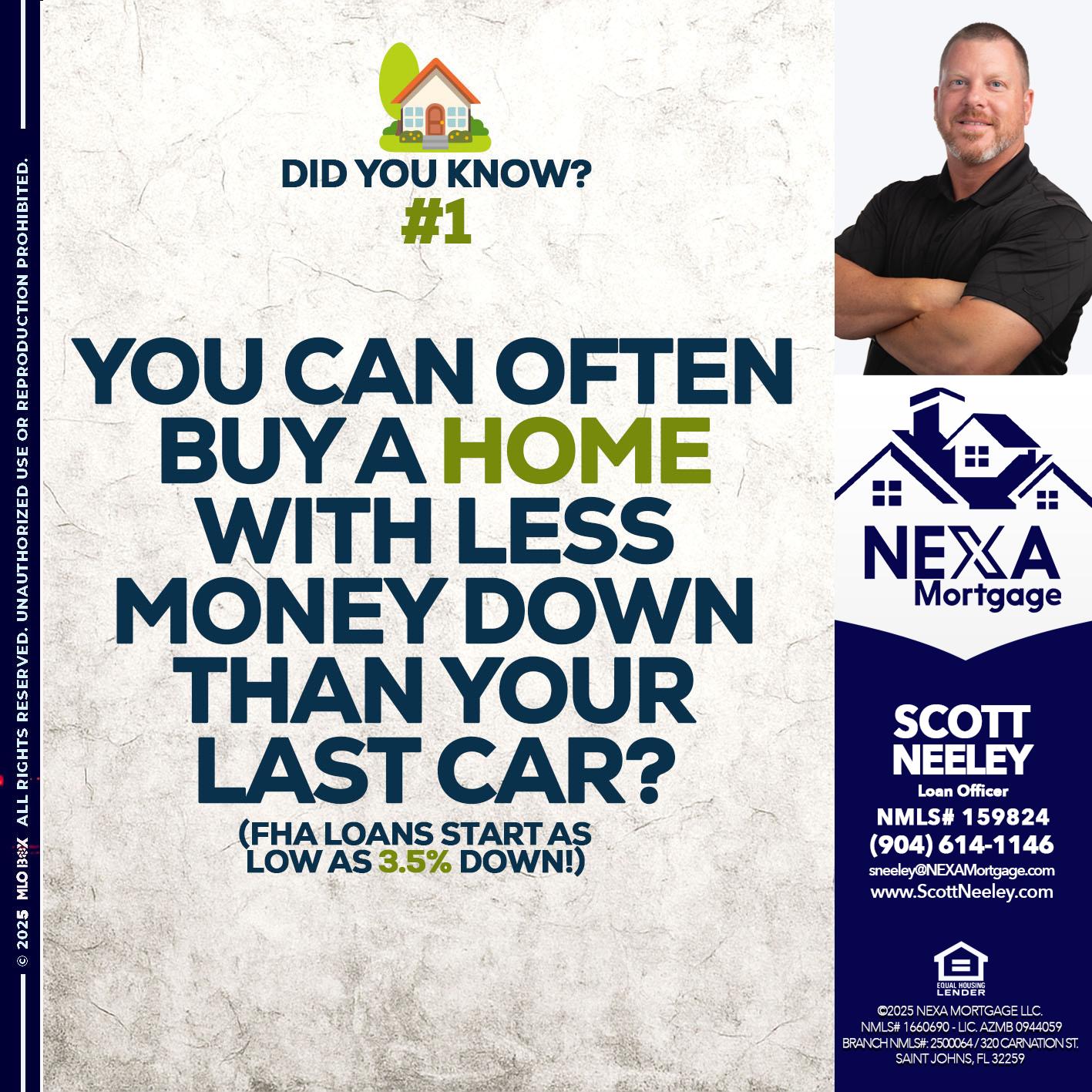 DID YOU KNOW #1 - Scott Neeley -Loan Officer