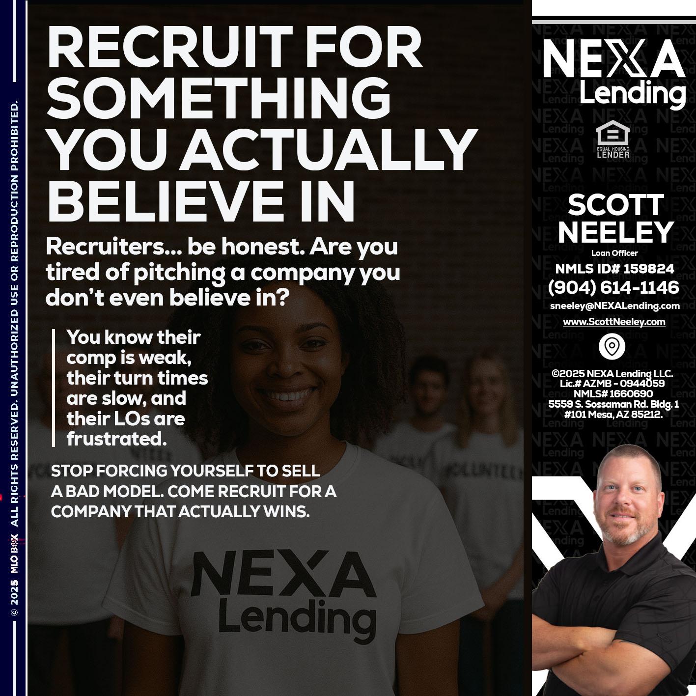 RECRUITING - Scott Neeley -Loan Officer