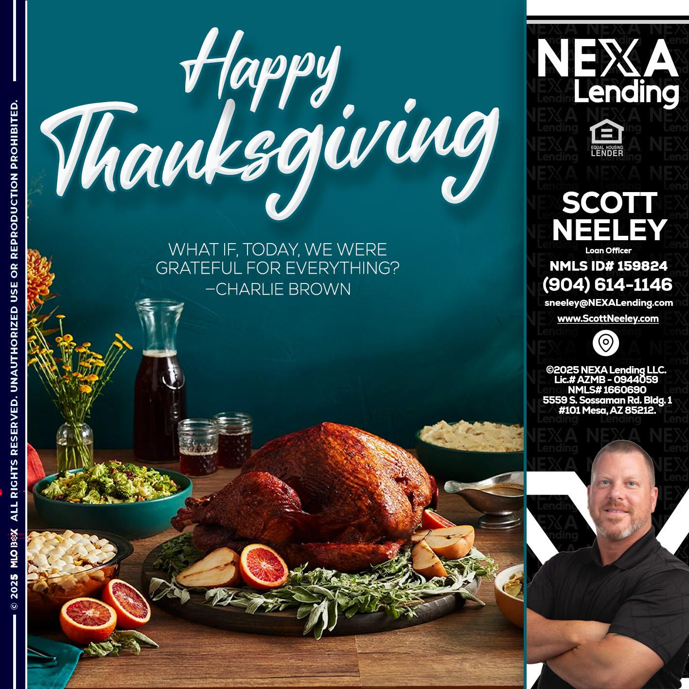 happy Thanksgiving - Scott Neeley -Loan Officer