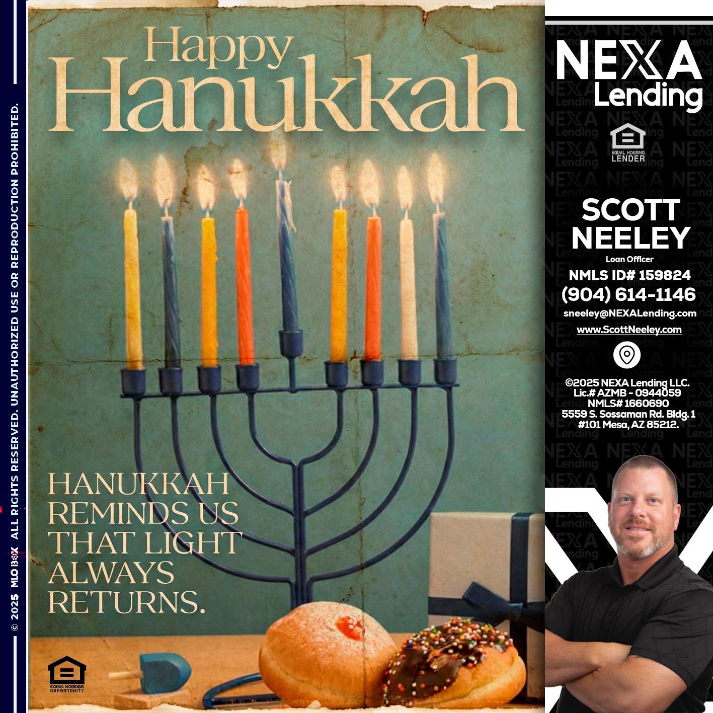 HAPPY HANUKKAH - Scott Neeley -Loan Officer