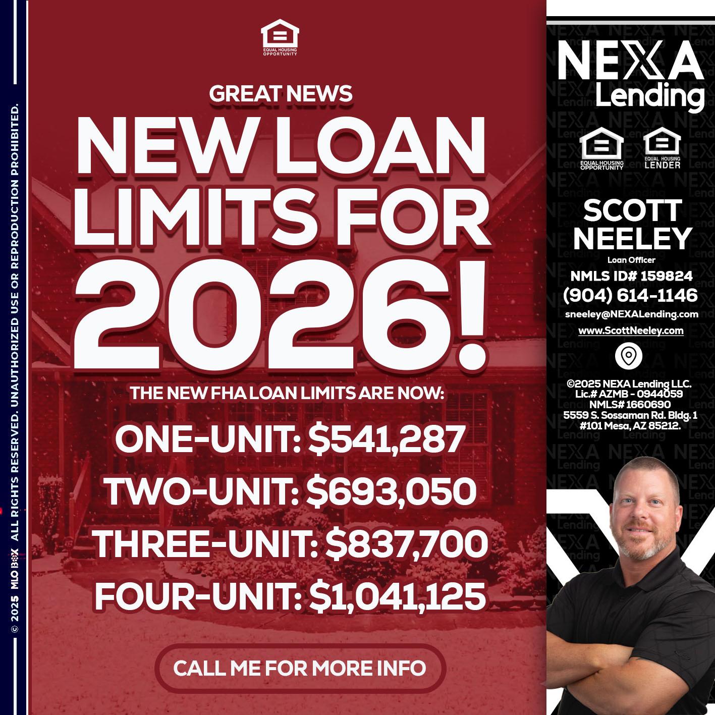 loan limits - Scott Neeley -Loan Officer