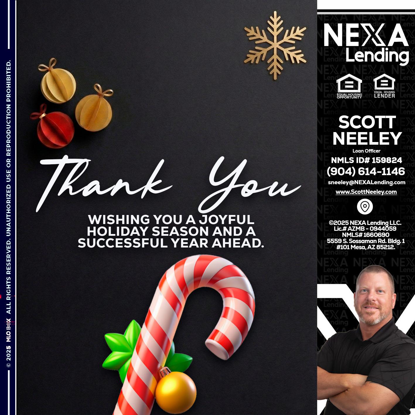 THANK YOU - Scott Neeley -Loan Officer
