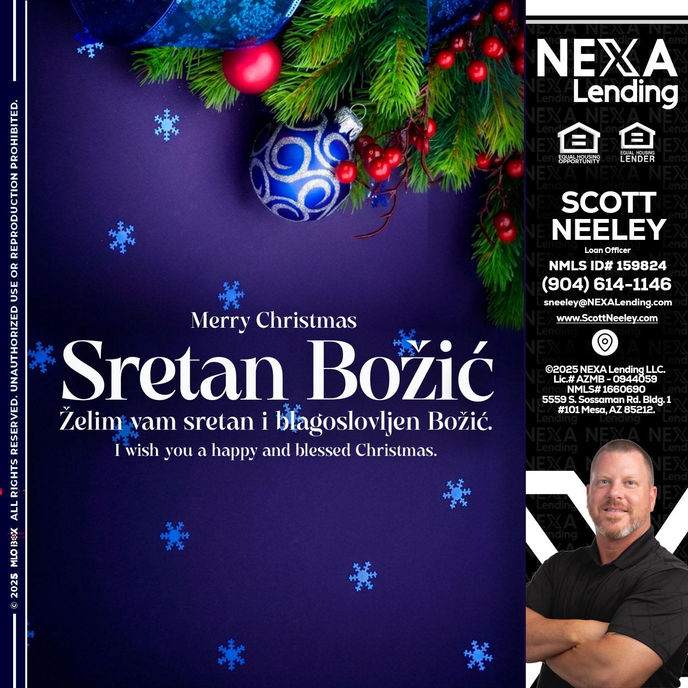 Sretan Božić - Scott Neeley -Loan Officer