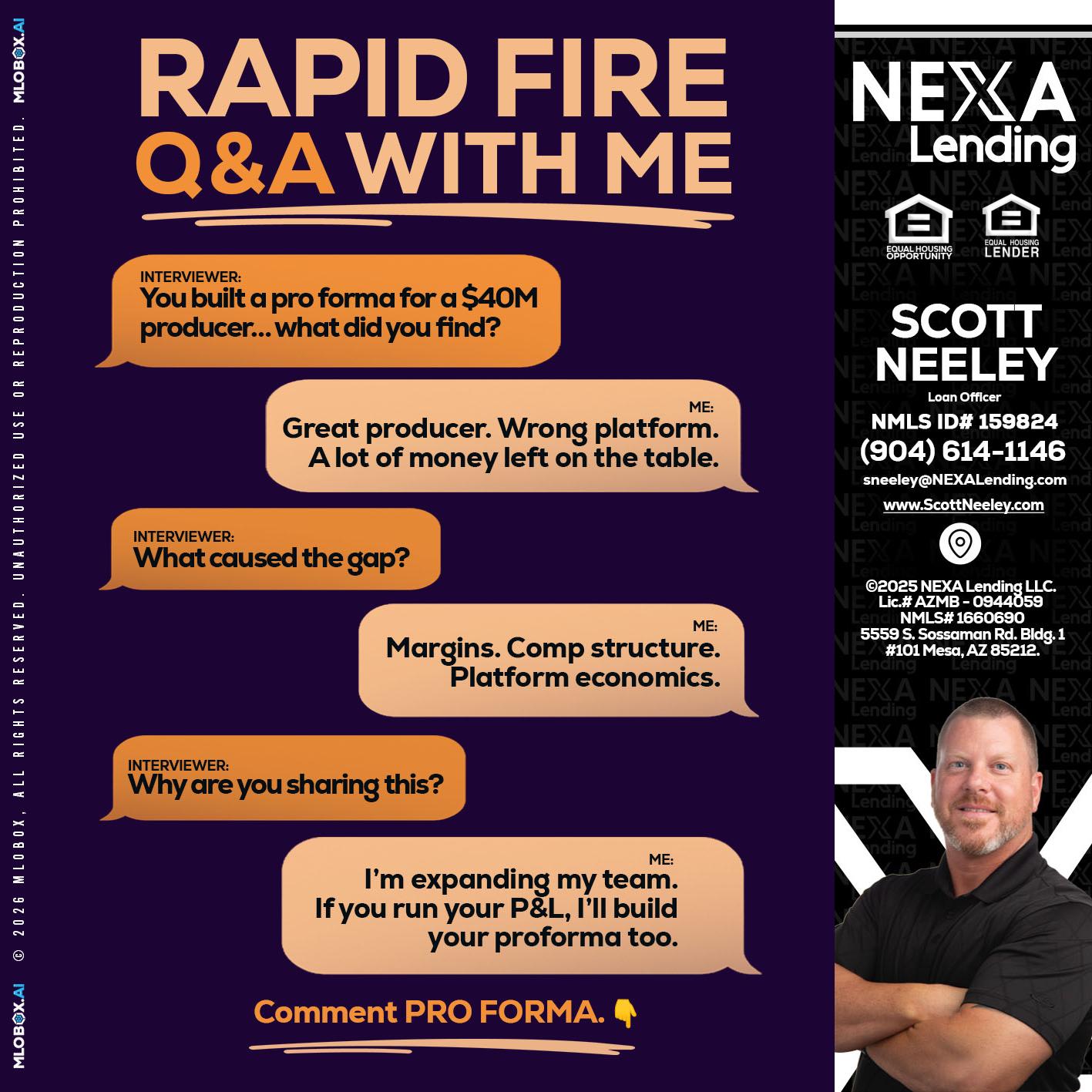 RAPID FIRE - Scott Neeley -Loan Officer