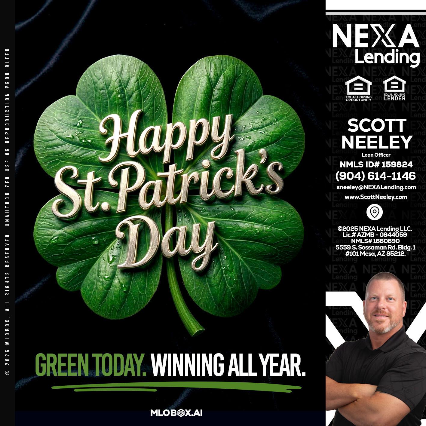 happy st. Patricks day - Scott Neeley -Loan Officer