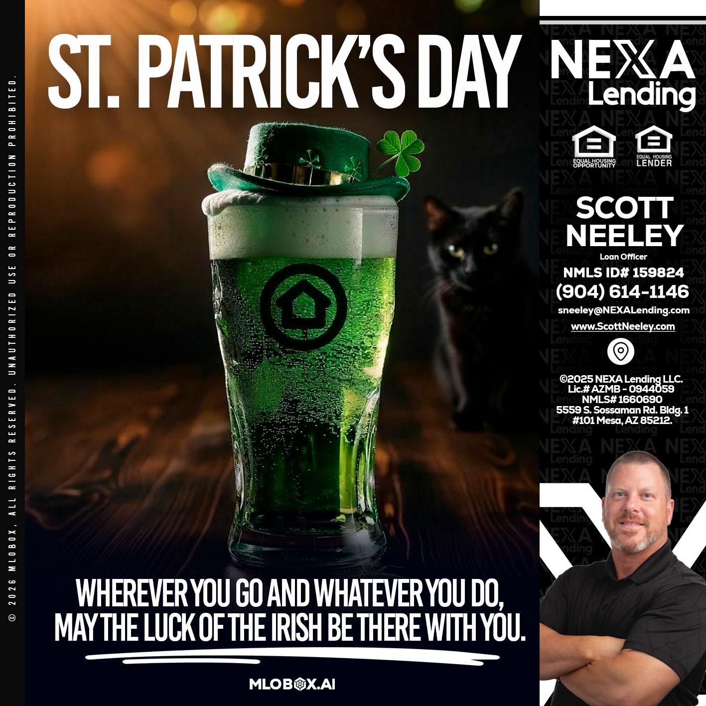 st. Patricks day - Scott Neeley -Loan Officer