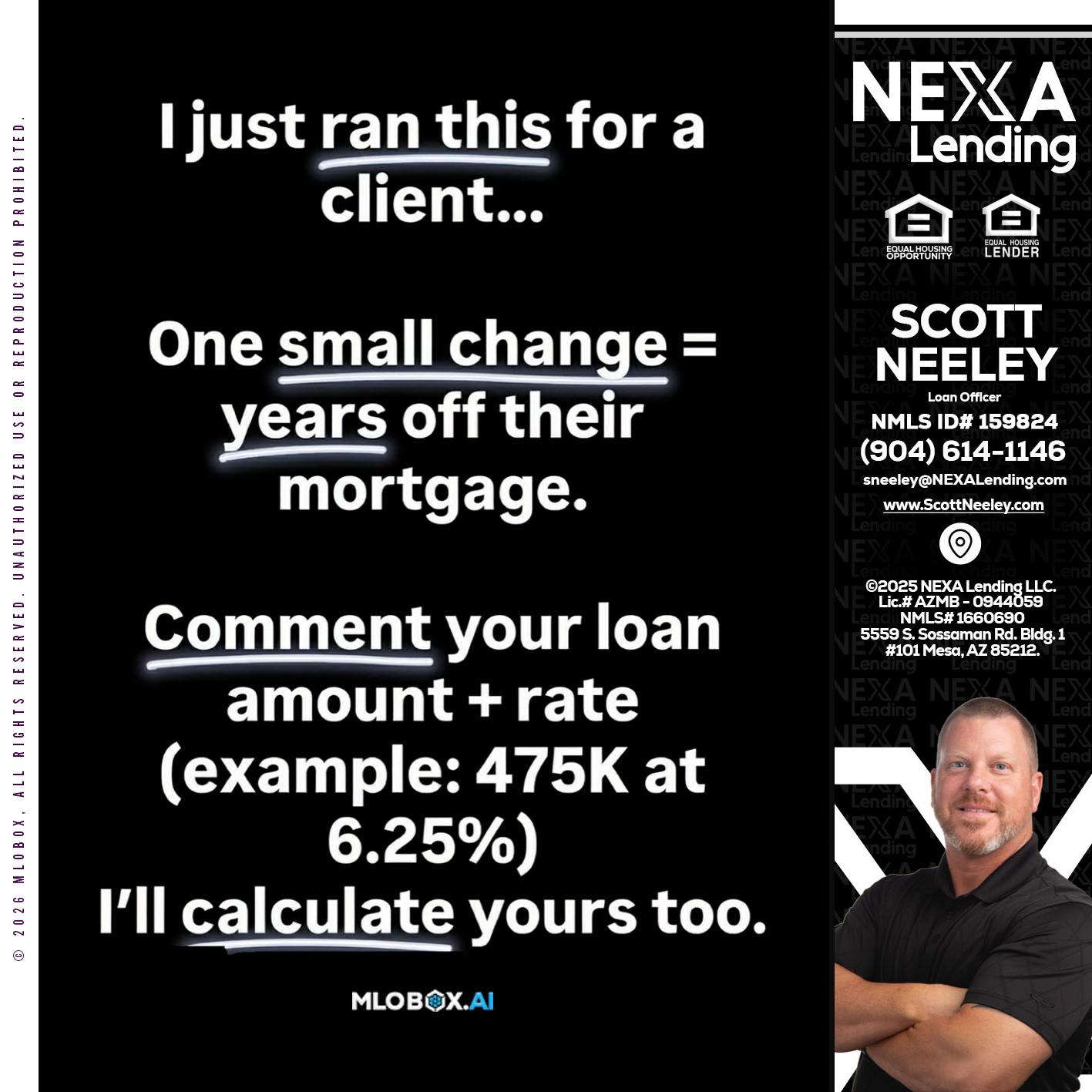 I JUST RAN - Scott Neeley -Loan Officer